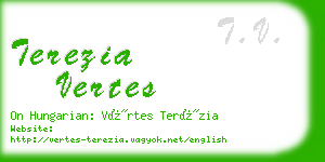 terezia vertes business card